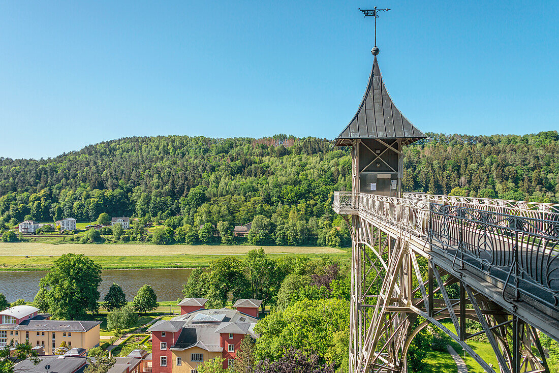 Art Nouveau Elevator in Bad Schandau, Saxony, Germany | Art Nouveau elevator in Bad Schandau, Saxony, Germany