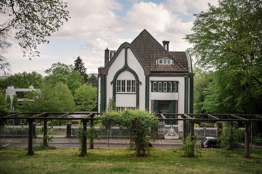 House of Peter Behrens in the artist colony, UNESCO World Heritage Site &quot;Mathildenhöhe Darmstadt&quot;, Darmstadt, Hesse, Germany