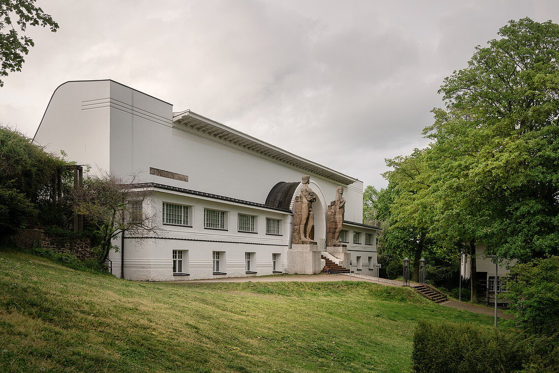 Südportal Ernst Ludiwg Haus (heute Museum Künstlerkolonie), UNESCO Weltkulturerbe "Mathildenhöhe Darmstadt", Darmstadt, Hessen, Deutschland