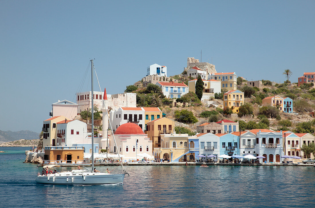 Kastellorizo (Castellorizo), von der Türkei, den Dodekanes-Inseln, den griechischen Inseln, Griechenland und Europa auch als Meis bekannt