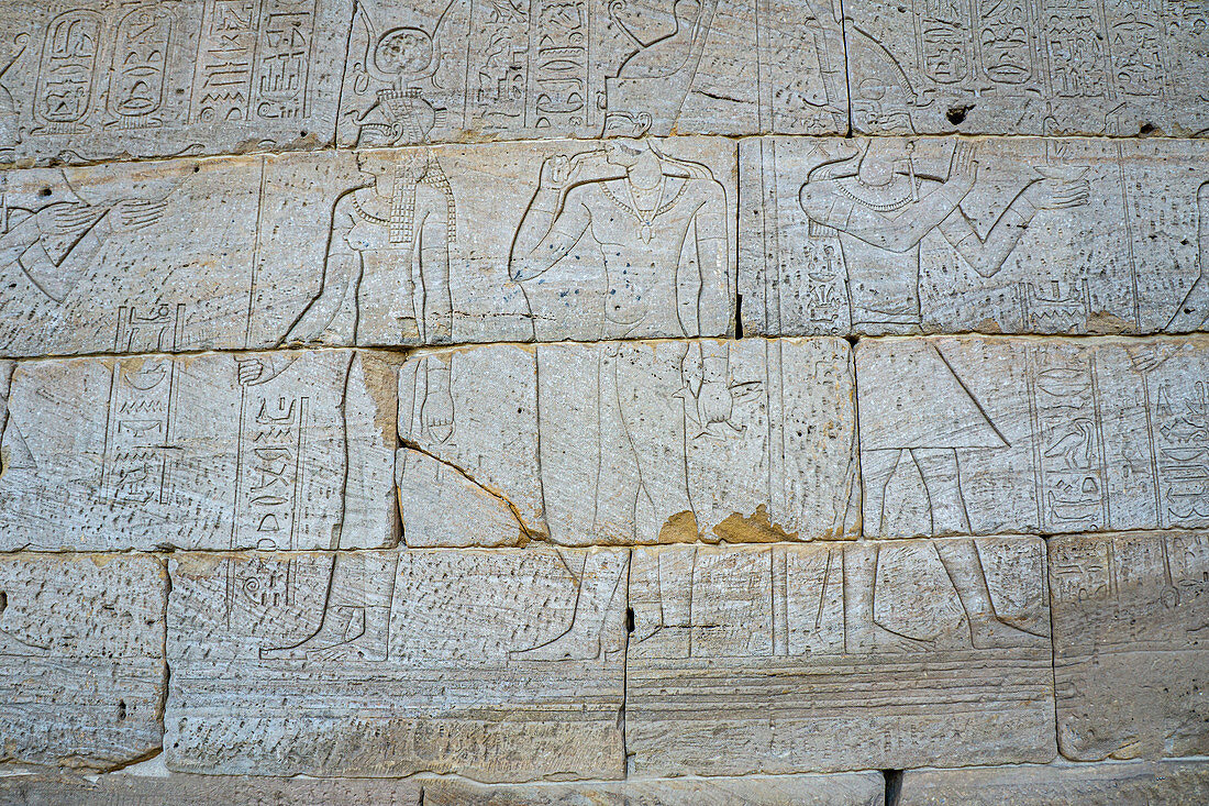 Hieroglyphen-Detail, Temple of Dendur, Metropolitan Museum of Art, New York City, New York, USA
