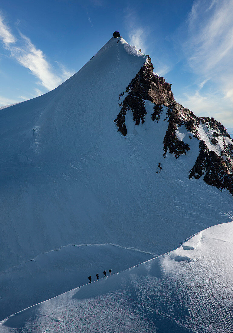 Schweiz, Monte Rosa, majestätischer Gipfel im Monte Rosa-Massiv