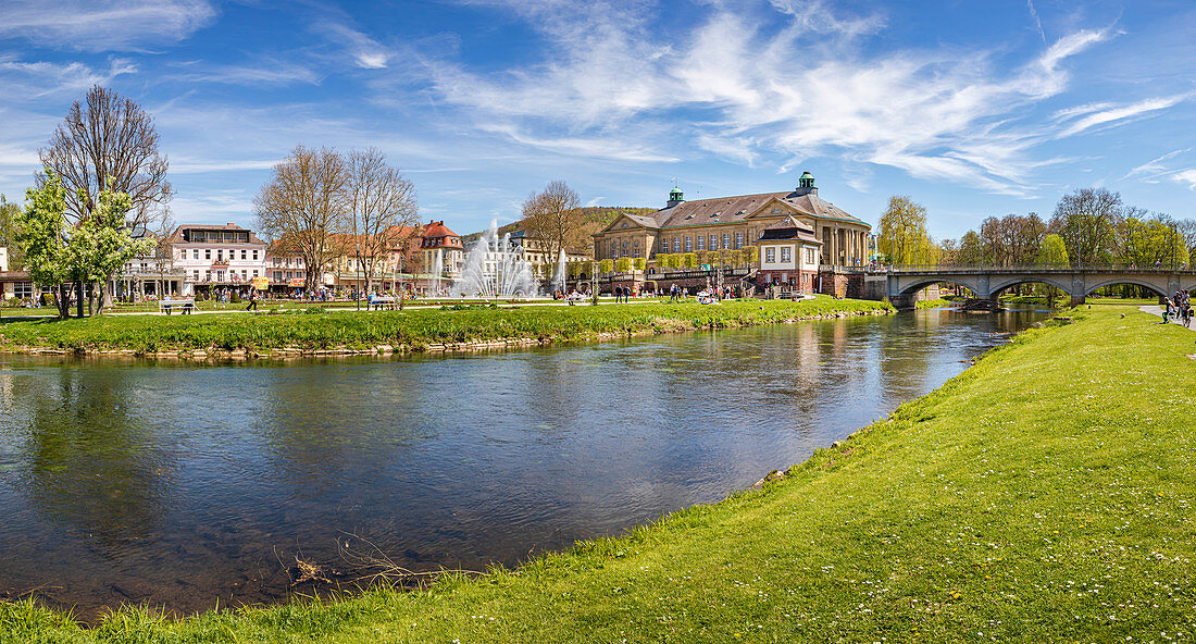 Saale am Rosengarten in Bad Kissingen, Bavaria, Germany