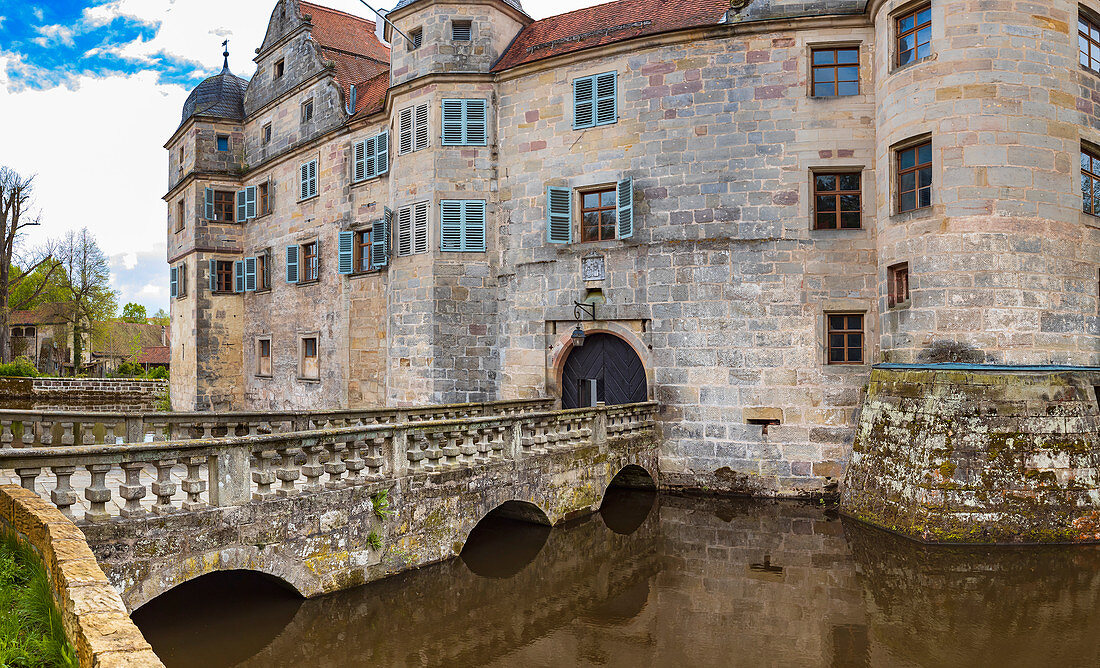 Mitwitz moated castle, Bavaria, Germany