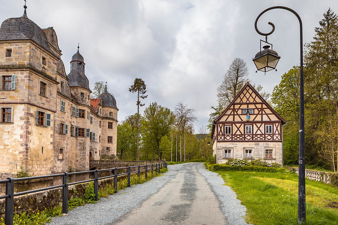 Mitwitz moated castle, Bavaria, Germany