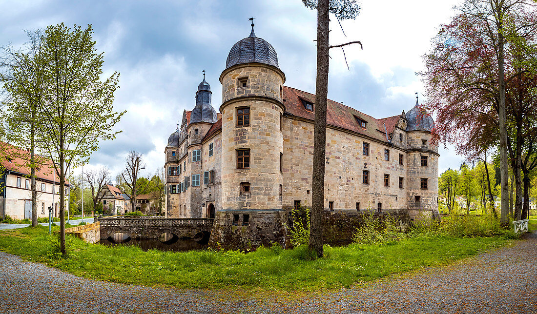 Mitwitz moated castle, Bavaria, Germany