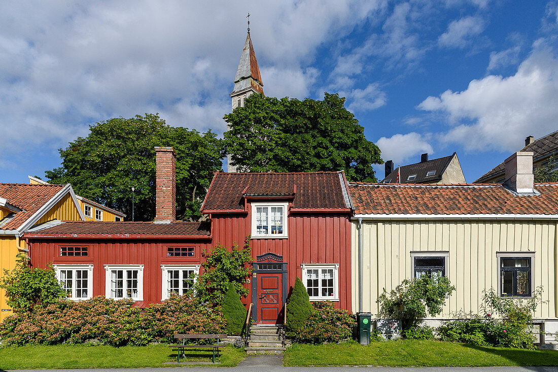 Former working-class district Möllenberg, Trondheim, Norway