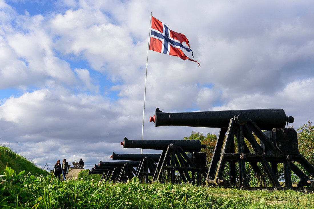 Kanonen auf der Festung Kristiansten, Trondheim, Norwegen