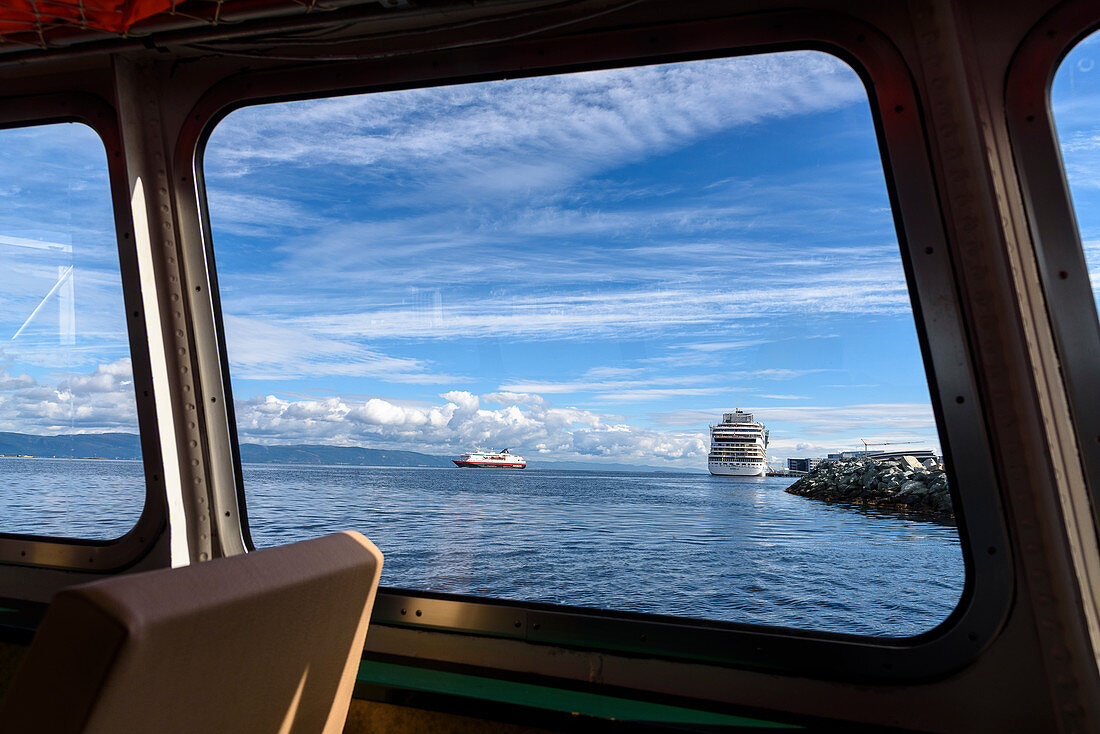 Crossing to the fortress island of Munkholmen, Trondheim, Norway