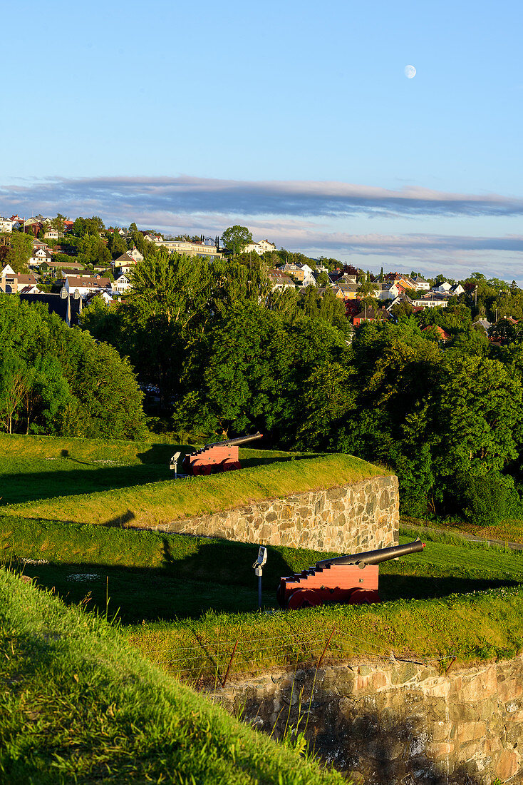 Cannons at Kristiansten Fortress, Trondheim, Norway