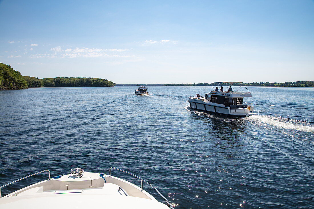 Le Boat Horizon Hausboote am Big Rideau Lake, nahe Westport, Ontario, Kanada, Nordamerika