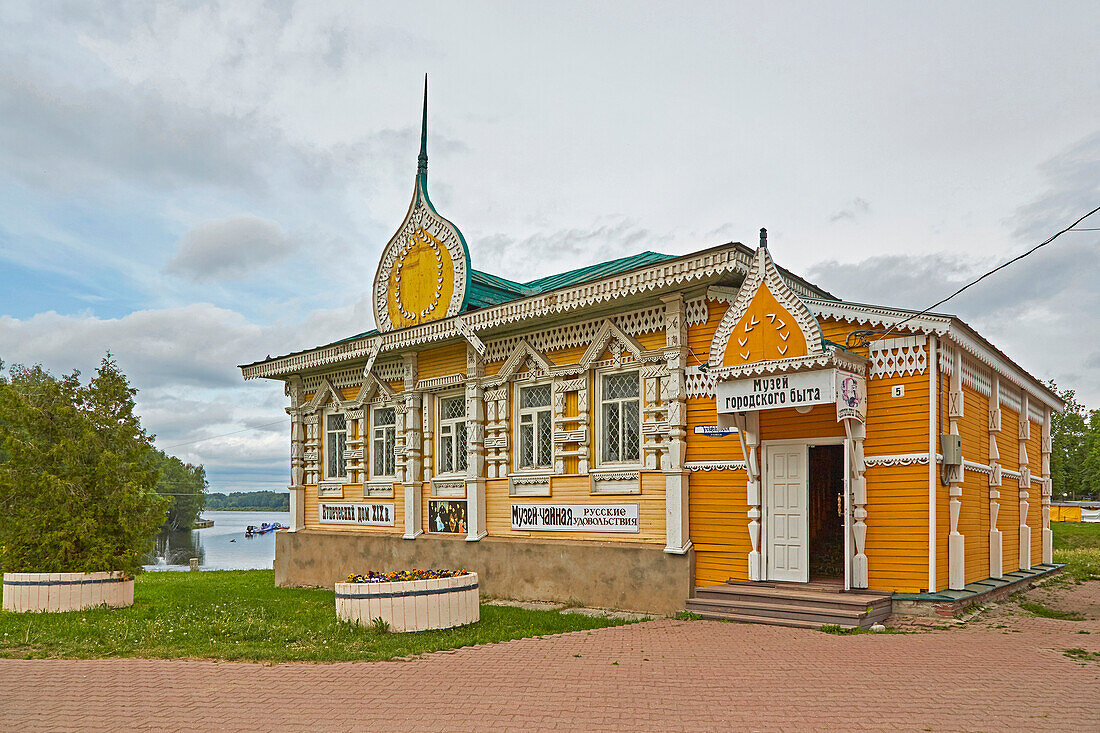 Uglitsch, Museum für das städtische Leben des XIX. Jh. in der ehemaligen Stadtbibliothek, Wolga-Ostsee-Wasserweg, Goldener Ring, Russland, Europa