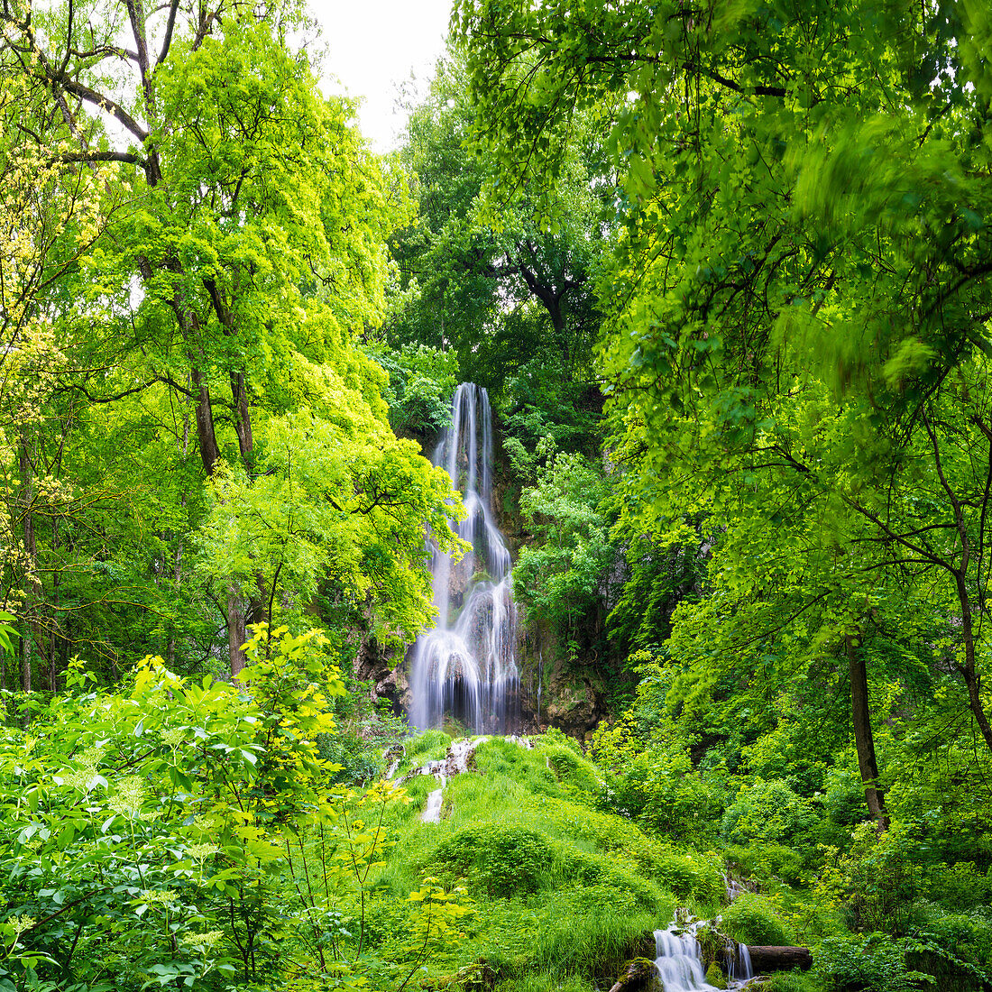 Uracher Wasserfall, Bad Urach, Schwäbische Alb, Baden-Württemberg, Deutschland, Europa