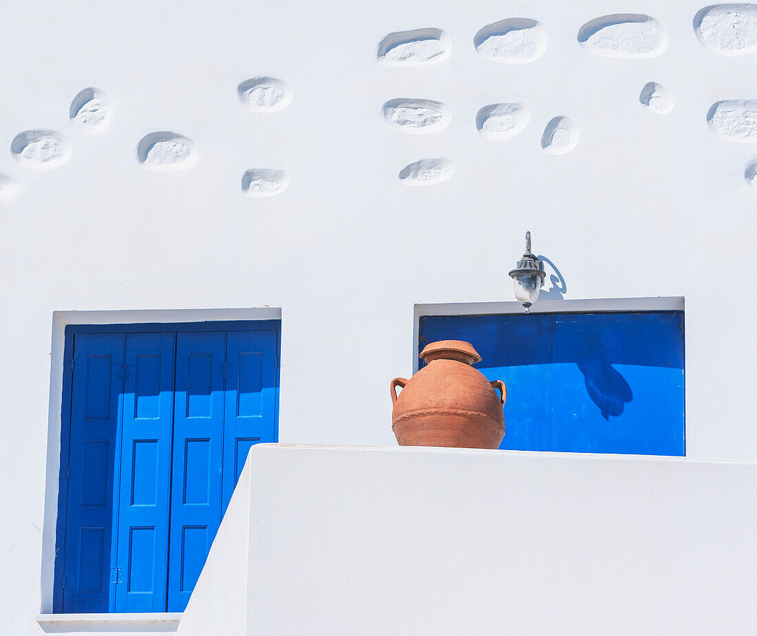 Architektonisches Detail, Chora, Amorgos, Kykladen, Griechenland