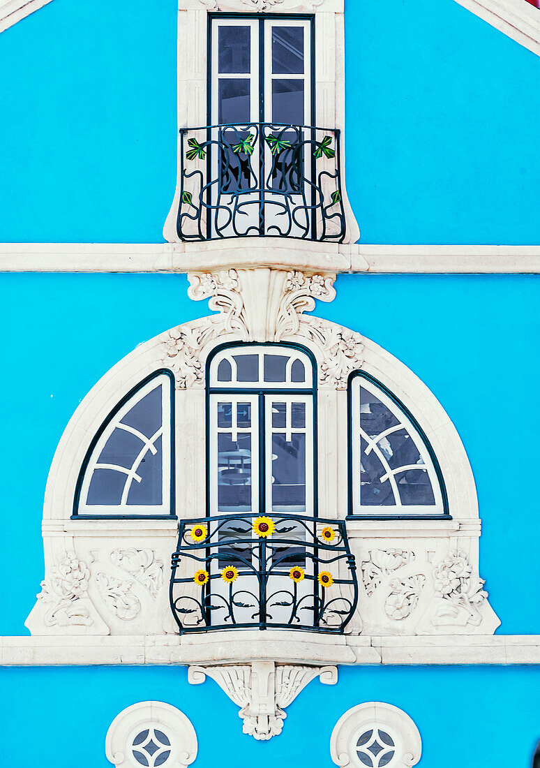 House facade, Aveiro, Beira Litroral, Portugal