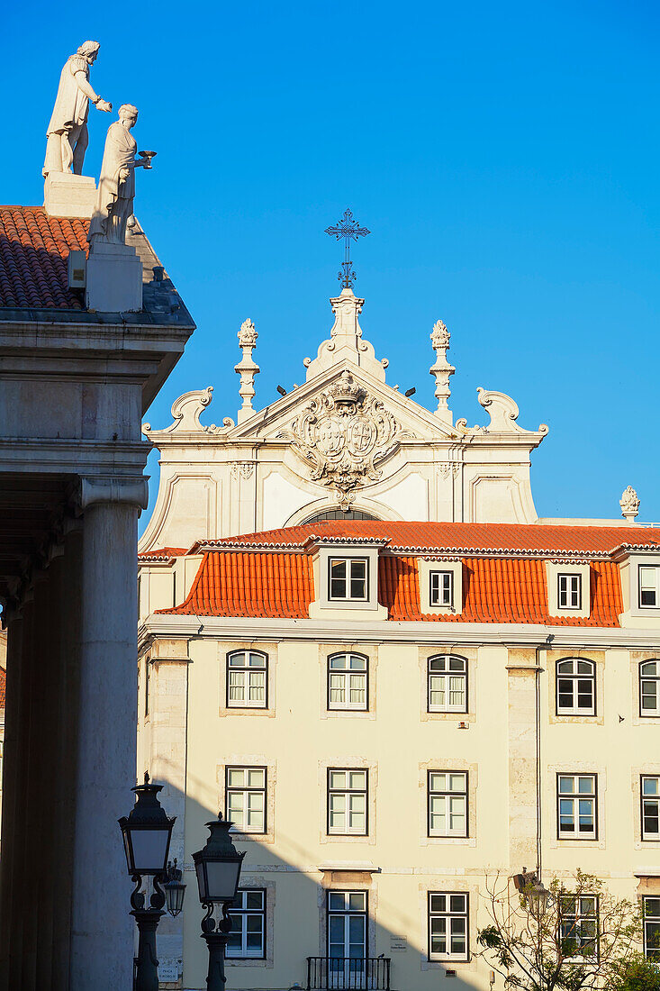 Lissabon-Opernhaus und Rossio-Platz, Lissabon, Portugal, Europa
