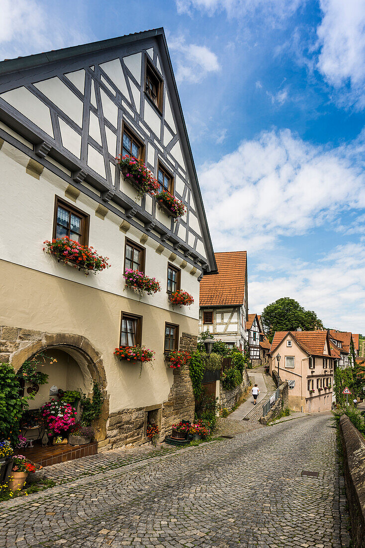 City view, Besigheim an der Enz, Neckar, Baden-Württemberg, Germany