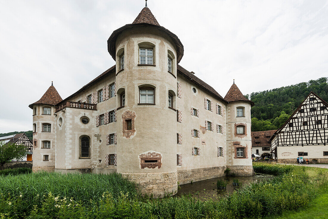 Moated Castle Glatt, Sulz am Neckar, Neckar, Black Forest, Baden-Wuerttemberg, Germany