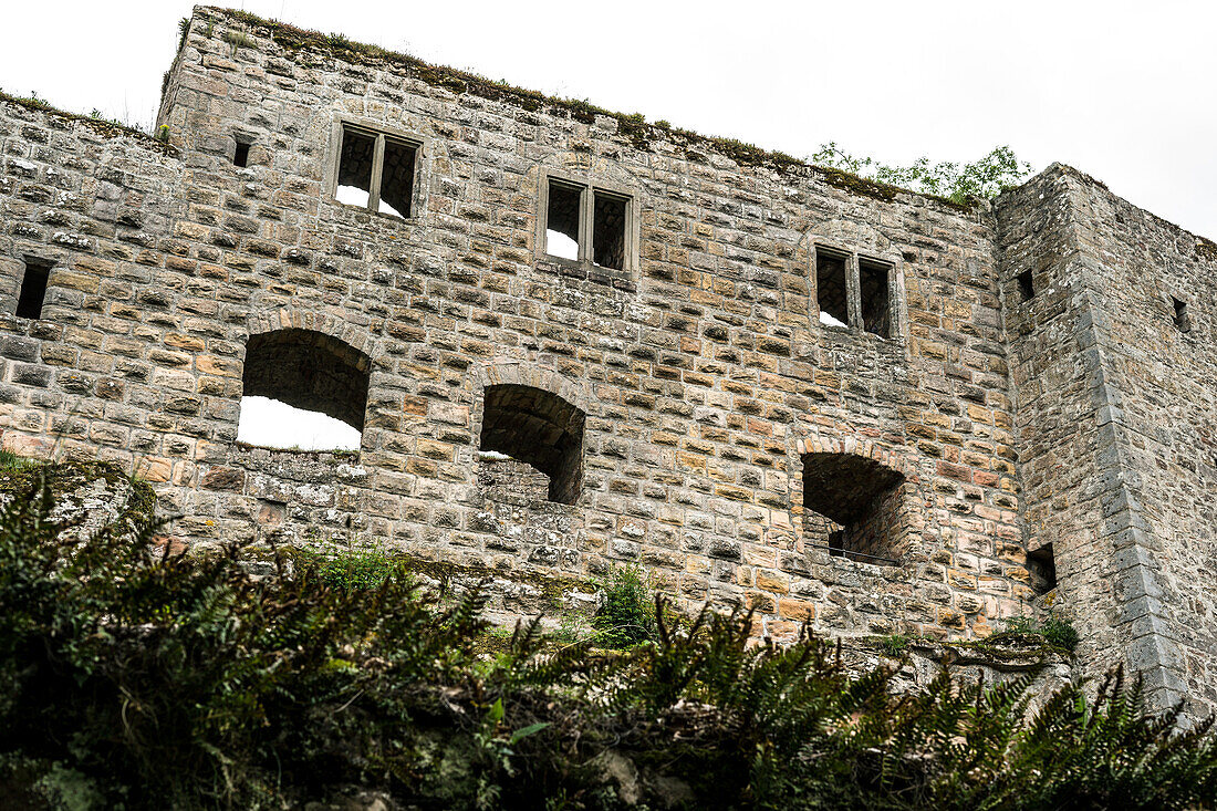 Graefenstein ruins in the Palatinate Forest, Merzalben, Rhineland-Palatinate, Germany