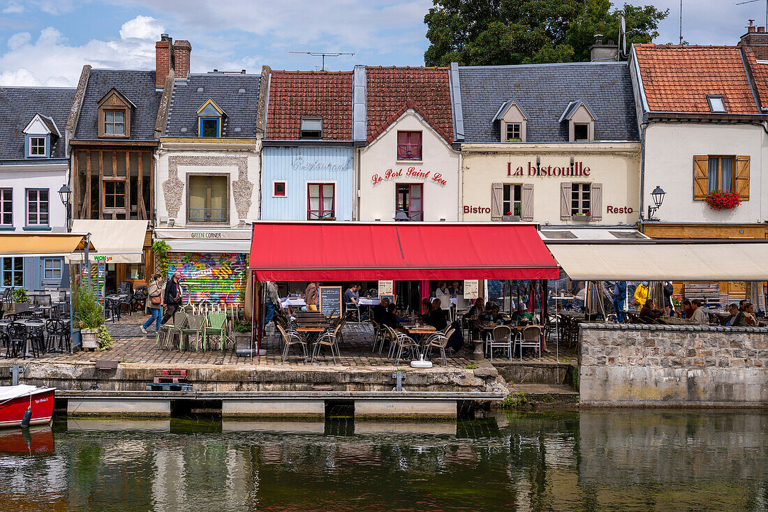 Quartier Saint Leu on the Somme, Amiens, France