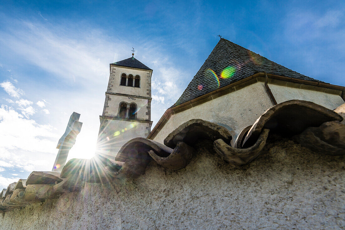 Church, St. Wolfgang, Aldein, Radein, South Tyrol, Alto Adige, Italy