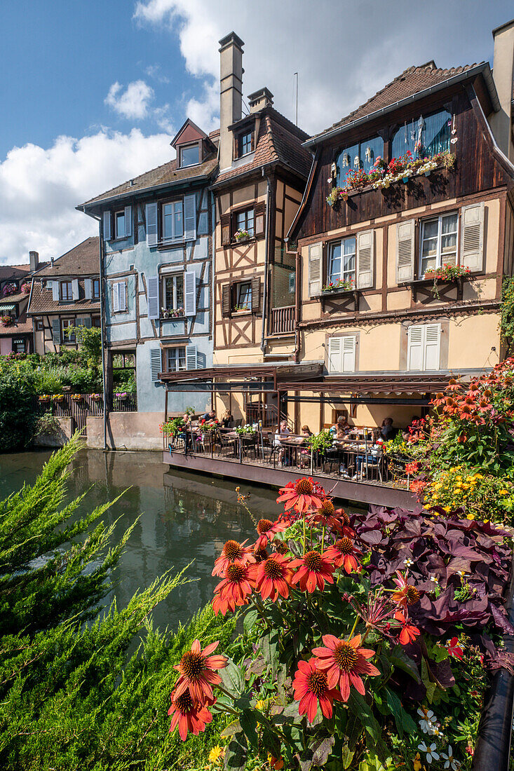 Half-timbered houses in Little Venice, Colmar, Alsace, France, Europe