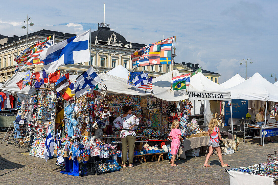 Market square by the harbor, Helsinki, Finland