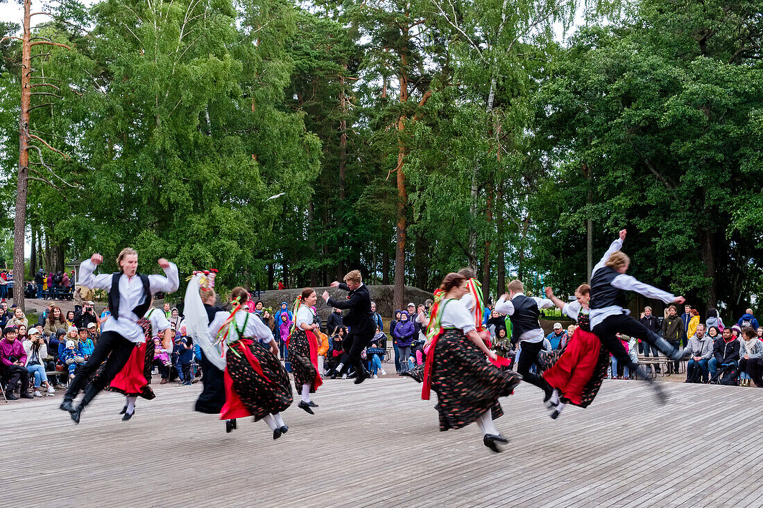Midsummer festival at Seurasaari Open Air Museum, Helsinki, Finland