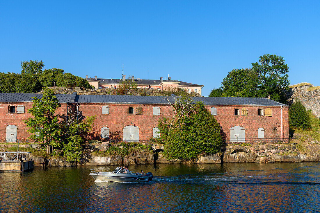 Recreation area and fortress on the island of Suomenlinna off Helsinki, Finland