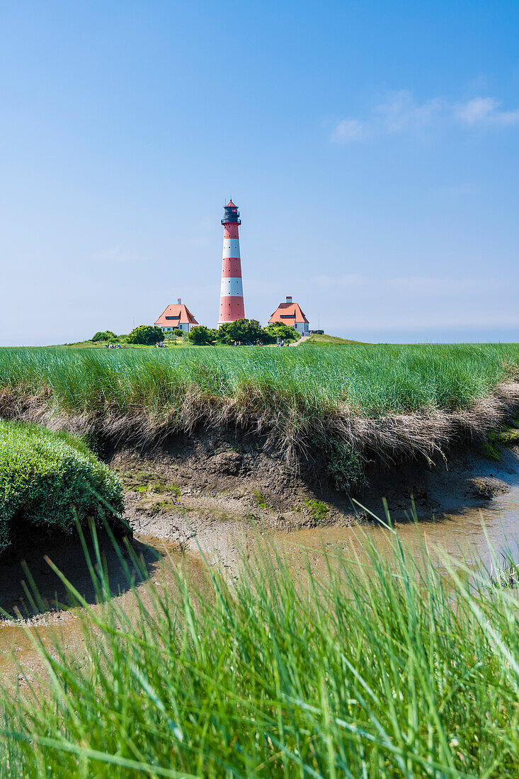 Lighthouse, Westerhever, Schleswig-Holstein, Germany