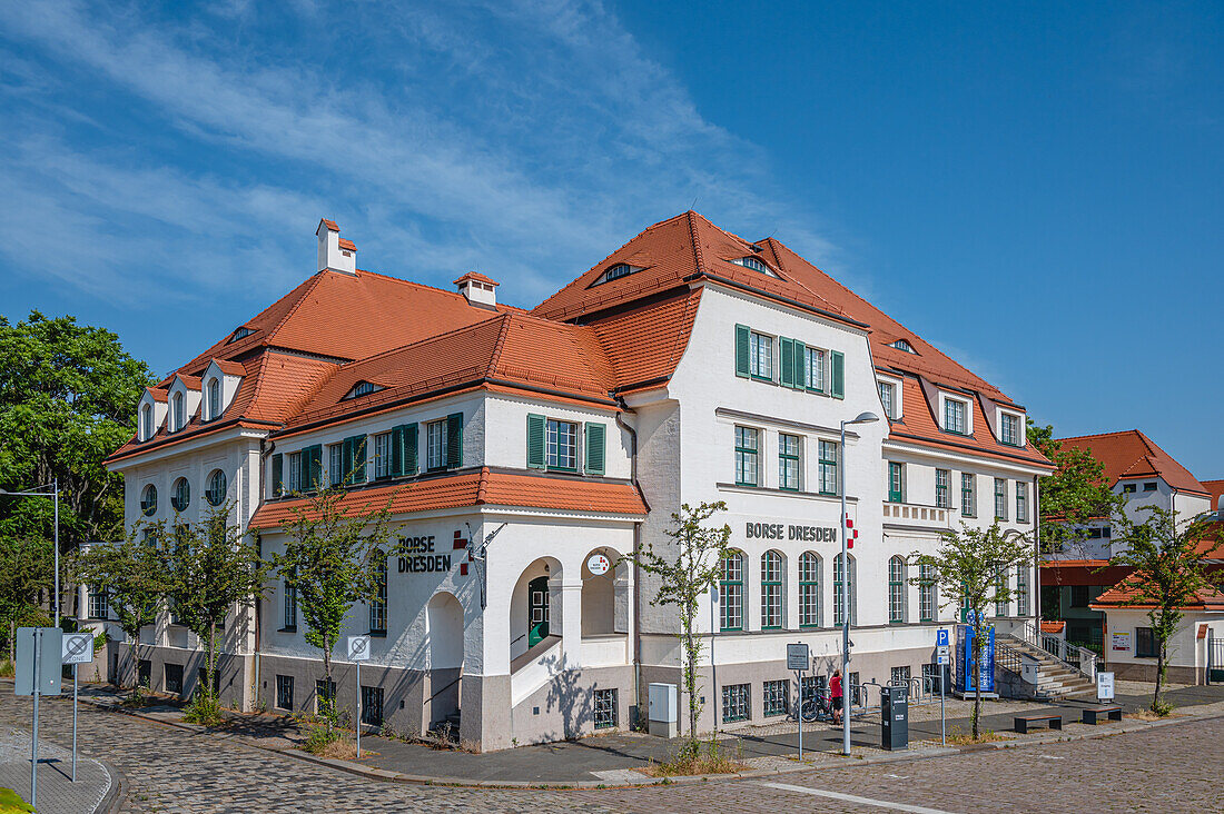Gebäude der Dresdener Börse, Sachsen, Deutschland