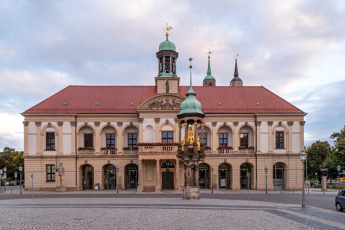 Old market with town hall, Magdeburg, Saxony-Anhalt, Germany