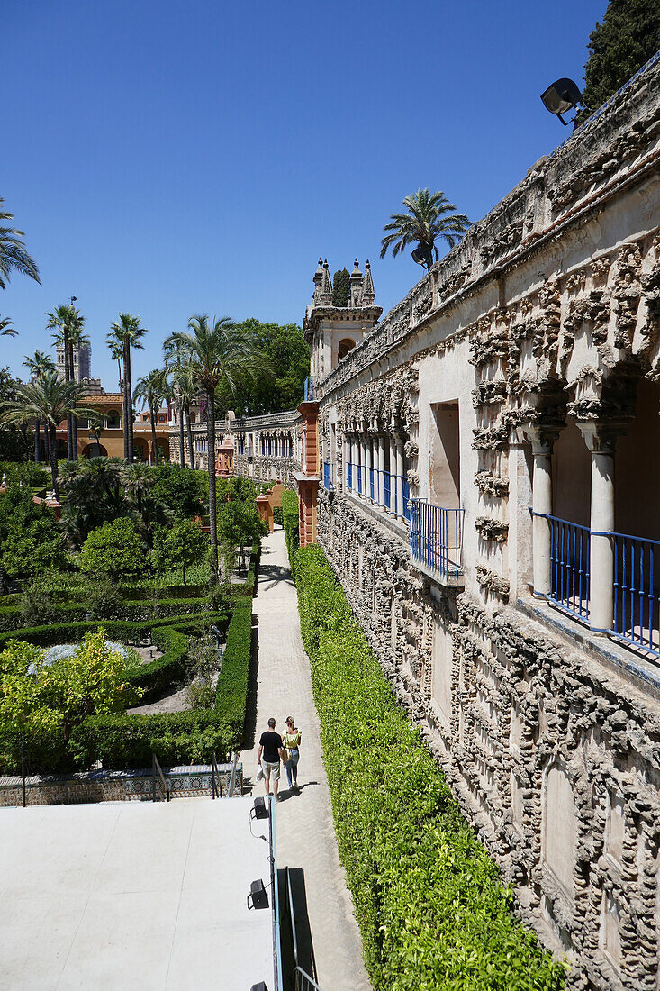 The Alcazar Royal Palace in Seville, Andalusia, Spain