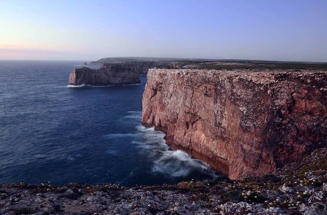 Lighthouse at Cabo Sao Vicente near Sagres, Algarve, Portugal