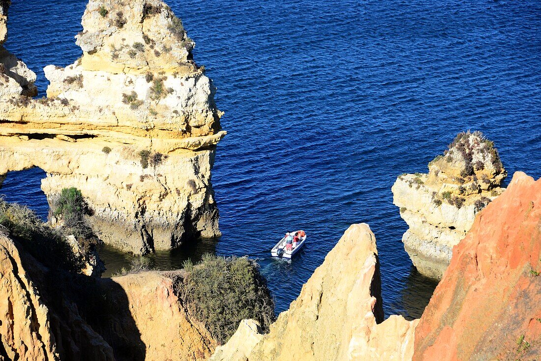 Felsenlandschaft bei Lagos, Algarve, Süd- Portugal