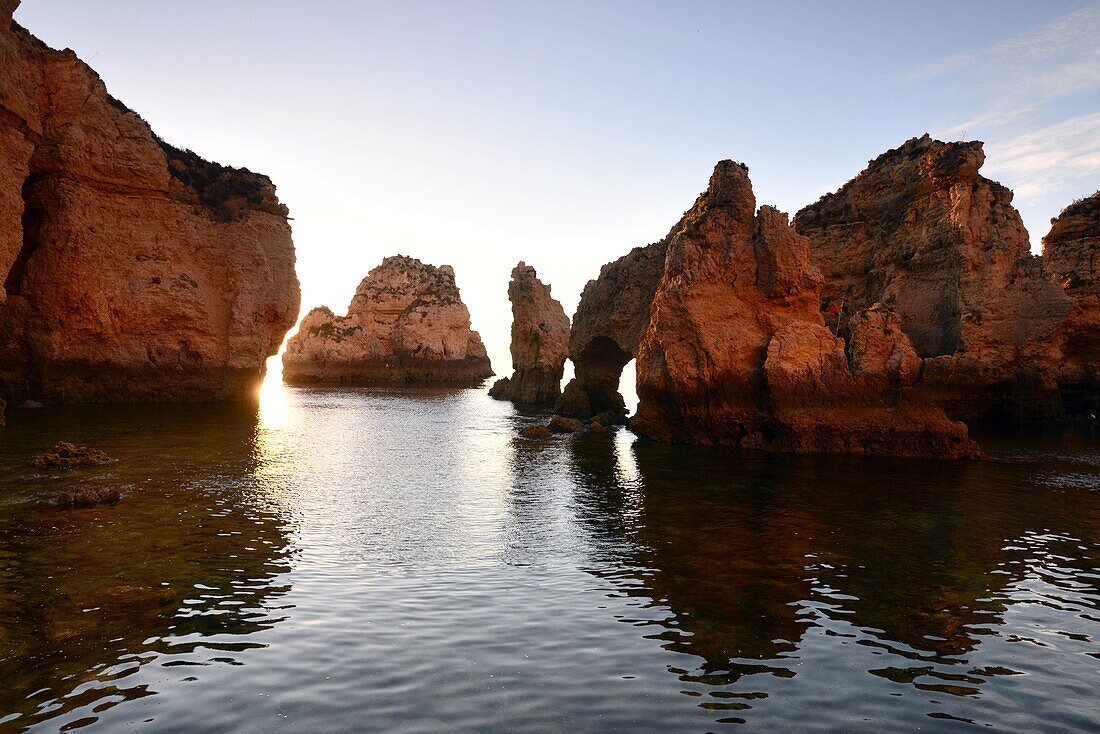 at Ponta da Piedade near Lagos, Algarve, Portugal