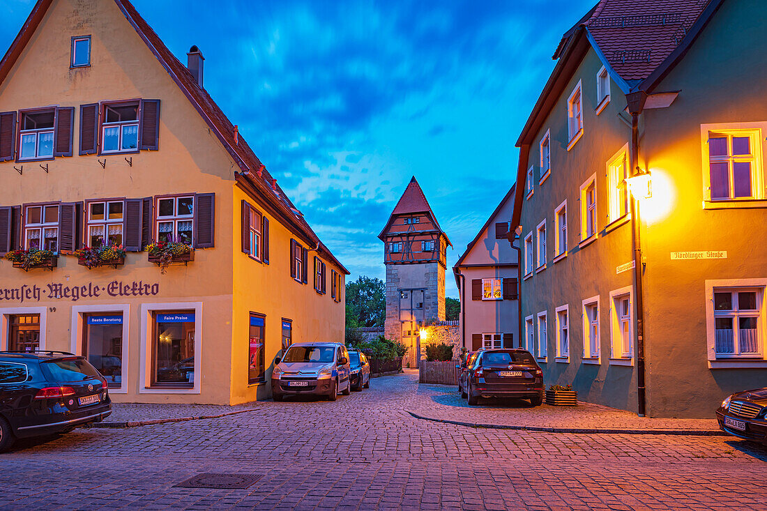 Bäuerlinsturm in Dinkelsbuehl, Bavaria, Germany