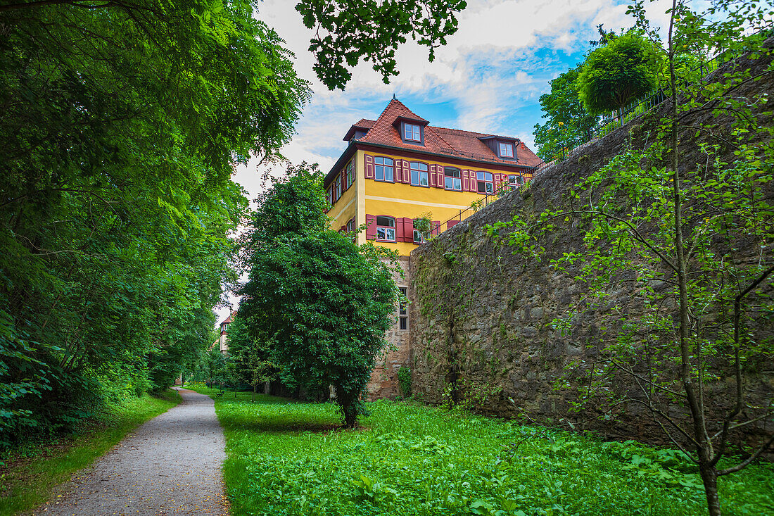 City wall in Dinkelsbuehl, Bavaria, Germany