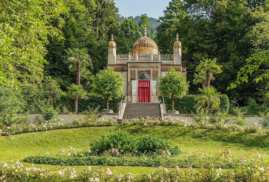 Maurischer Kiosk im Park von Schloss Linderhof, Ettal, Bayern, Deutschland