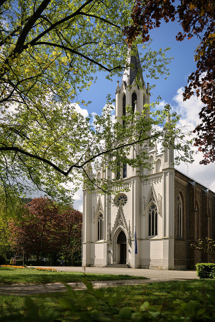 St. Martinskirche in Bad Ems, UNESCO Weltkulturerbe 'Bedeutende Kurstädte Europas', Rheinland-Pfalz, Deutschland