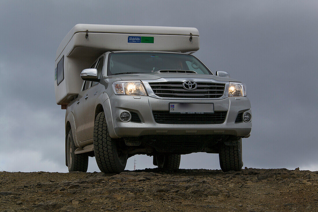 Off-road camper in Iceland