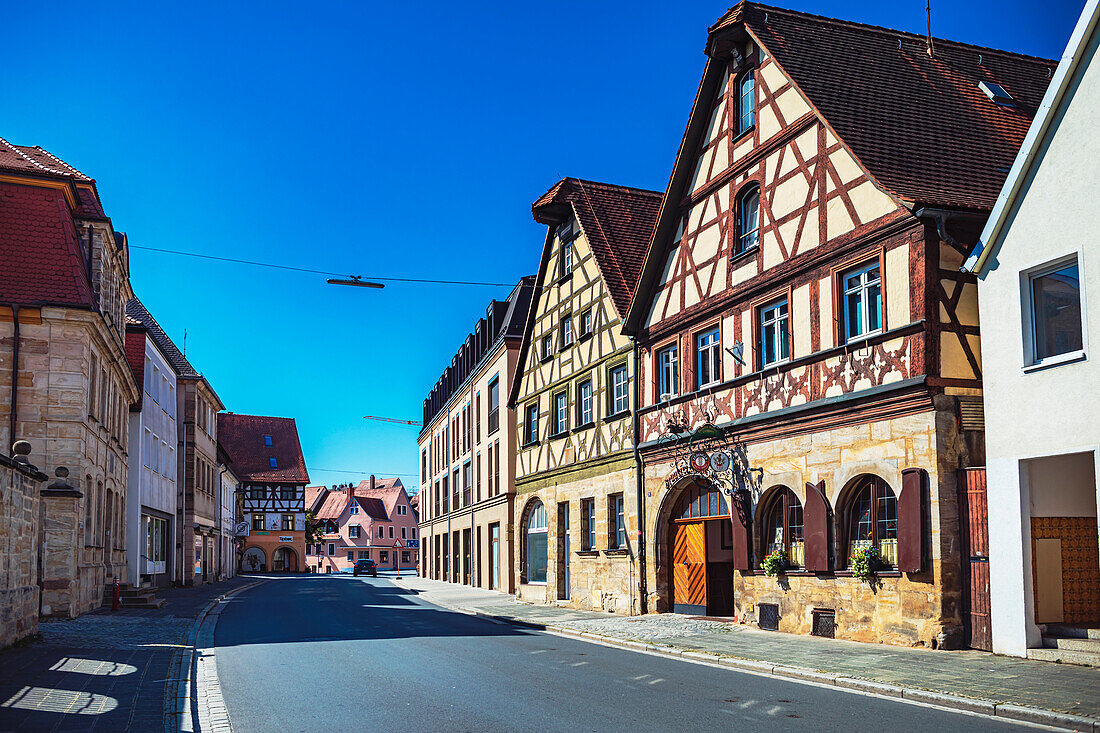 Bambergerstrasse in Forchheim, Bayern, Deutschland