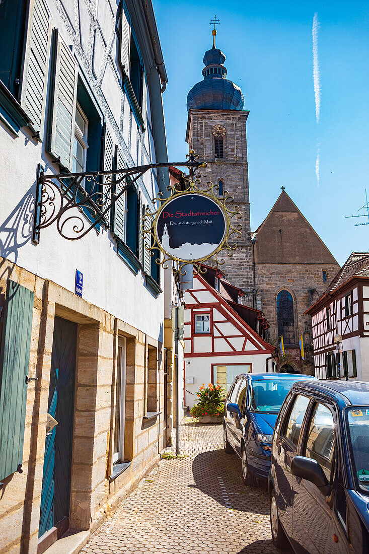 Kapellenstrasse in Forchheim, Bavaria, Germany