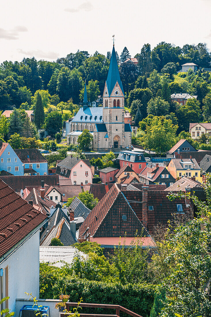 Blick vom Röthleinsberg in Kulmbach, Bayern, Deutschland