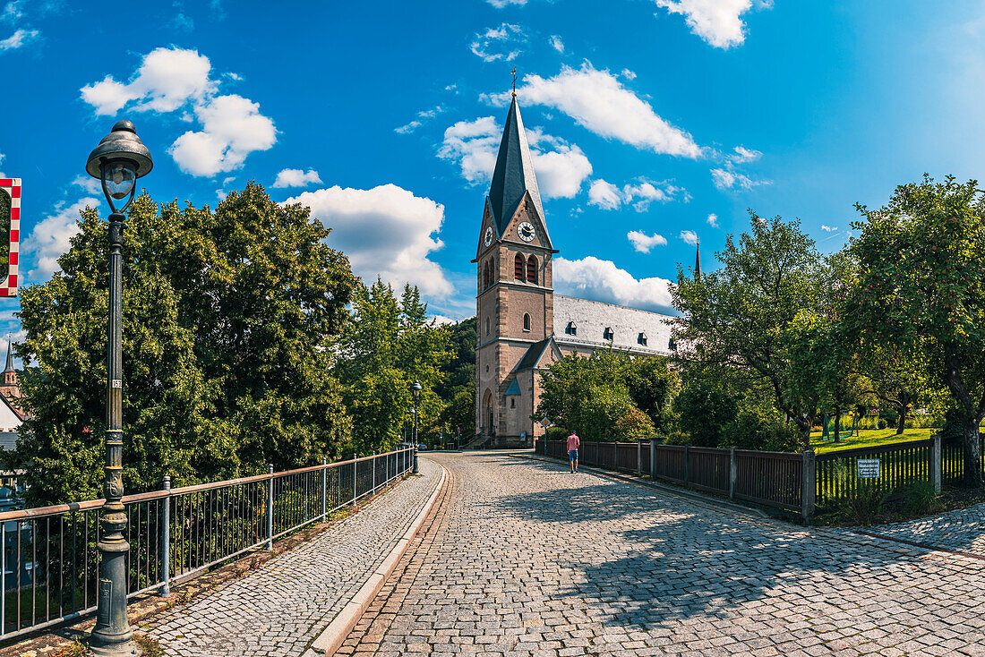 Catholic town church &quot;Our Lady&quot; in Kulmbach, Bavaria, Germany
