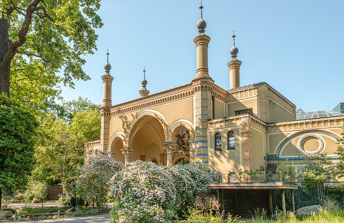 Antelope house in the Berlin Zoo, Germany