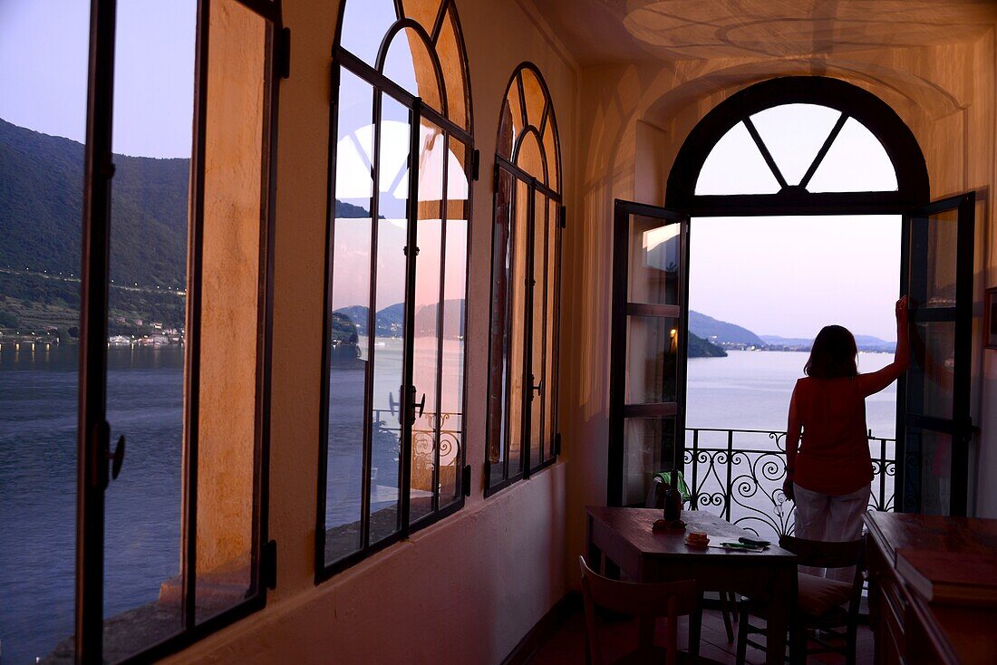 Hotel Castello in Peschiera auf der Monte Isola, Iseosee, Lombardei, Italien