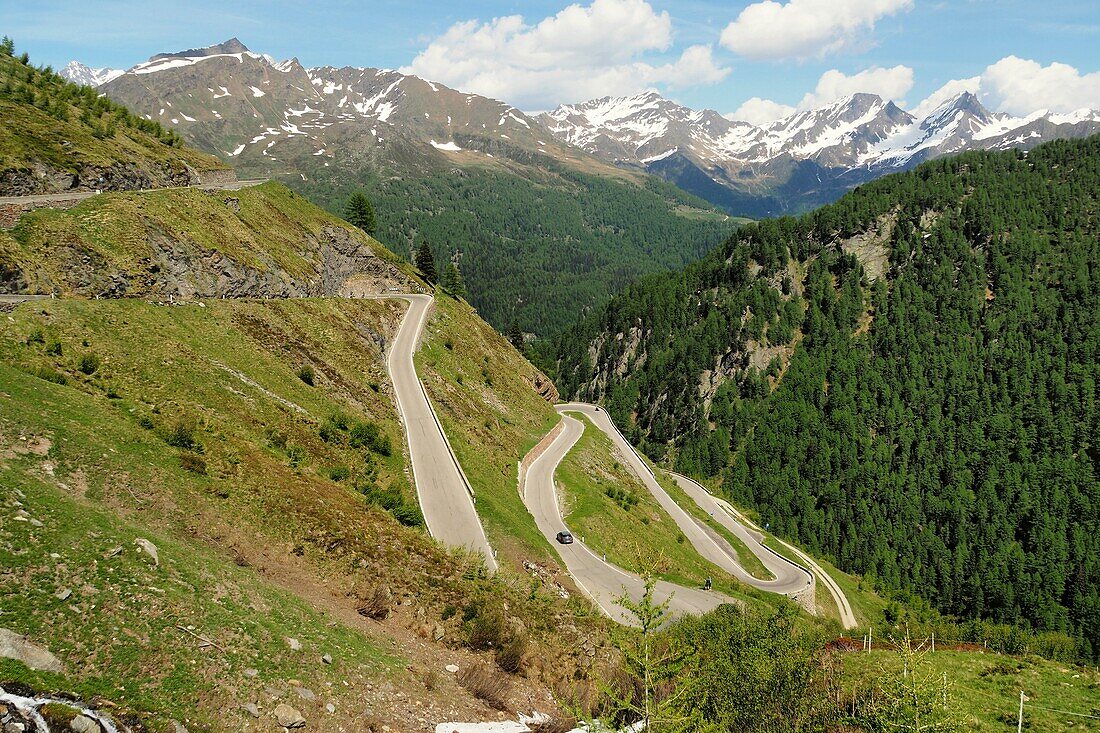 Paßstraße zum Timmelsjoch, Passeiertal, Südtirol, Italien
