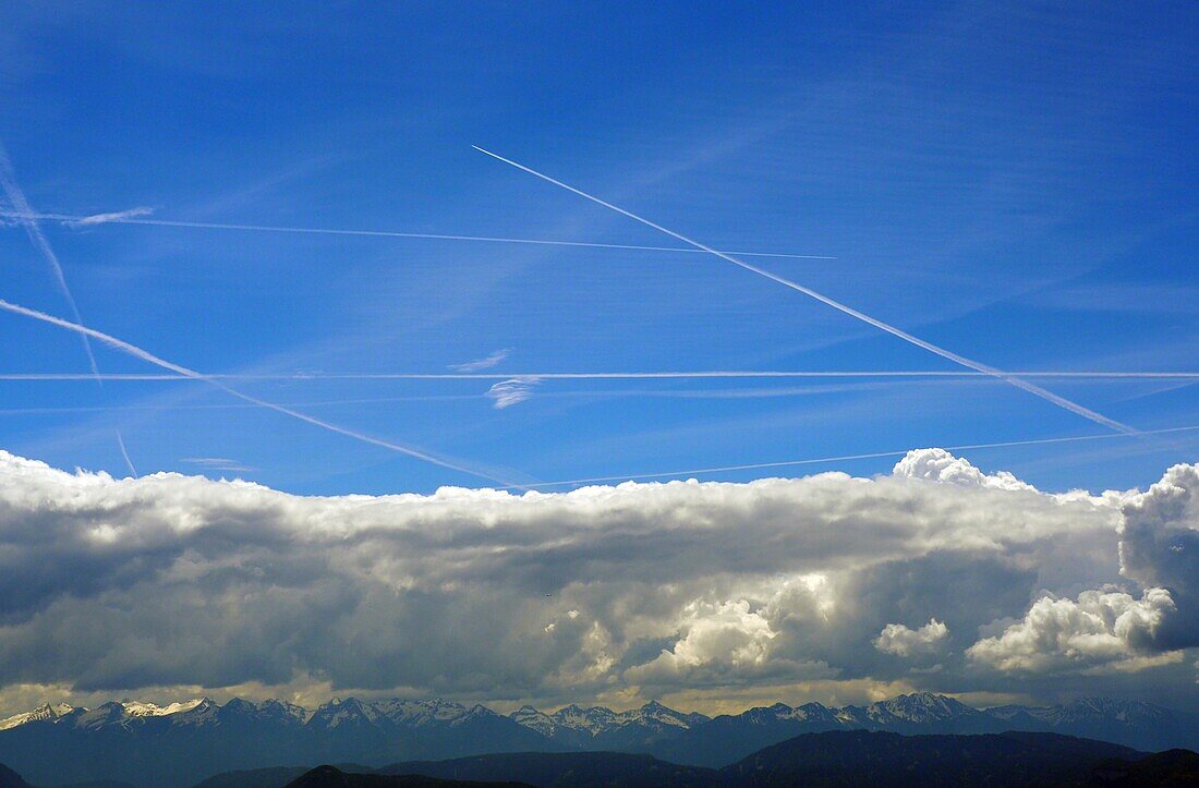 View from Monte Penegal, South Tyrol, Italy