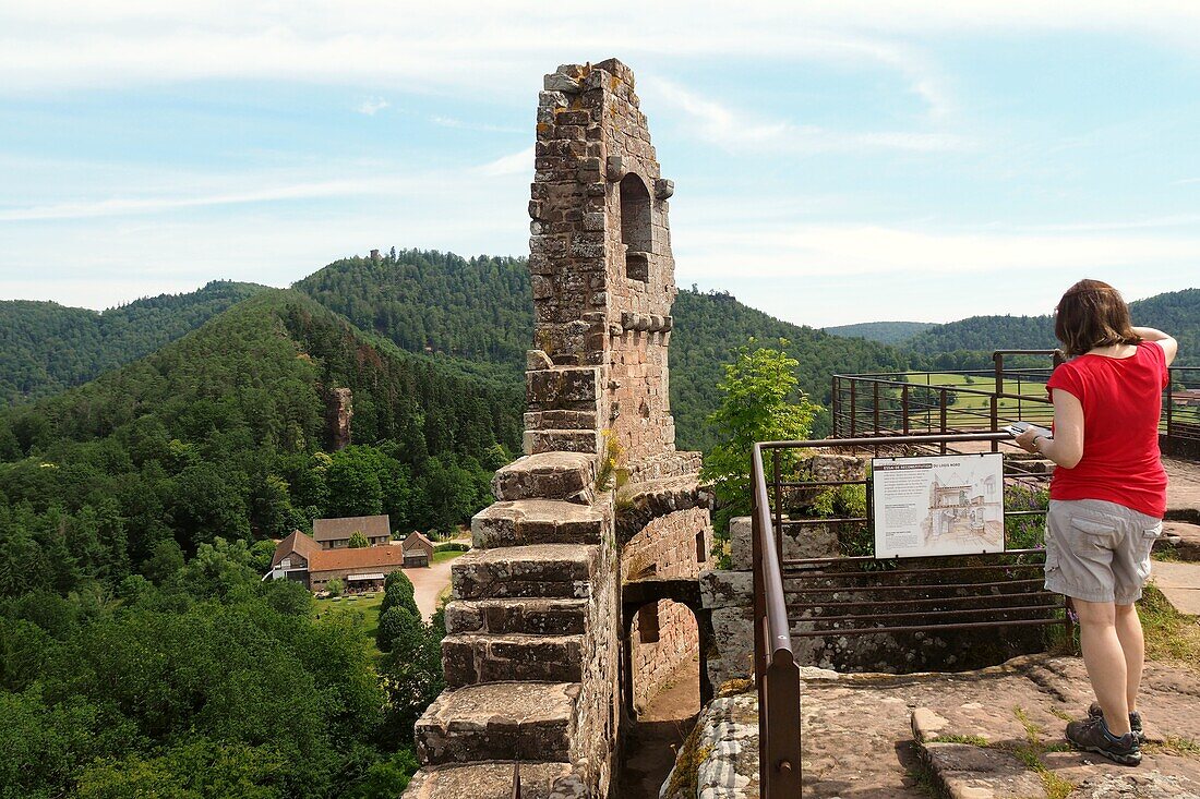 Chateau de Fleckenstein near Obersteinbach, Wissembourg, Alsace, France